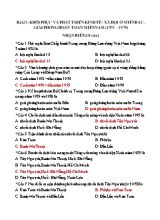 Bài tập trắc nghiệm Lịch sử 12 - Bài 23 Khôi phục và phát triển kinh tế - xã hội ở miền Bắc, giải phóng hoàn toàn miền Nam (1973-1975)